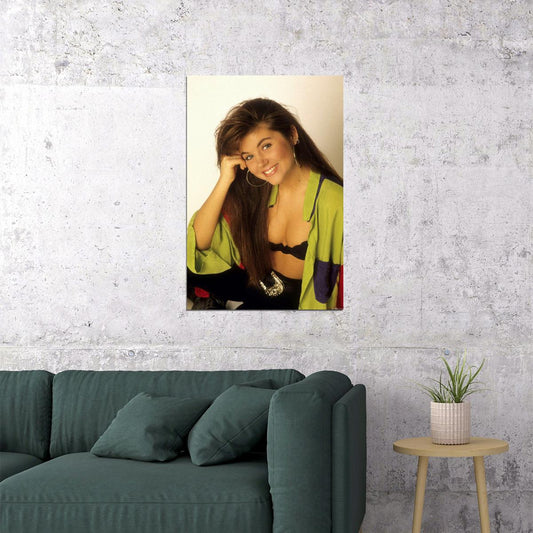 Saved By The Bell's Kelly Kapowski Retro 1990s Movie Poster Classic Tv Nostalgia Wall Art - xonomax