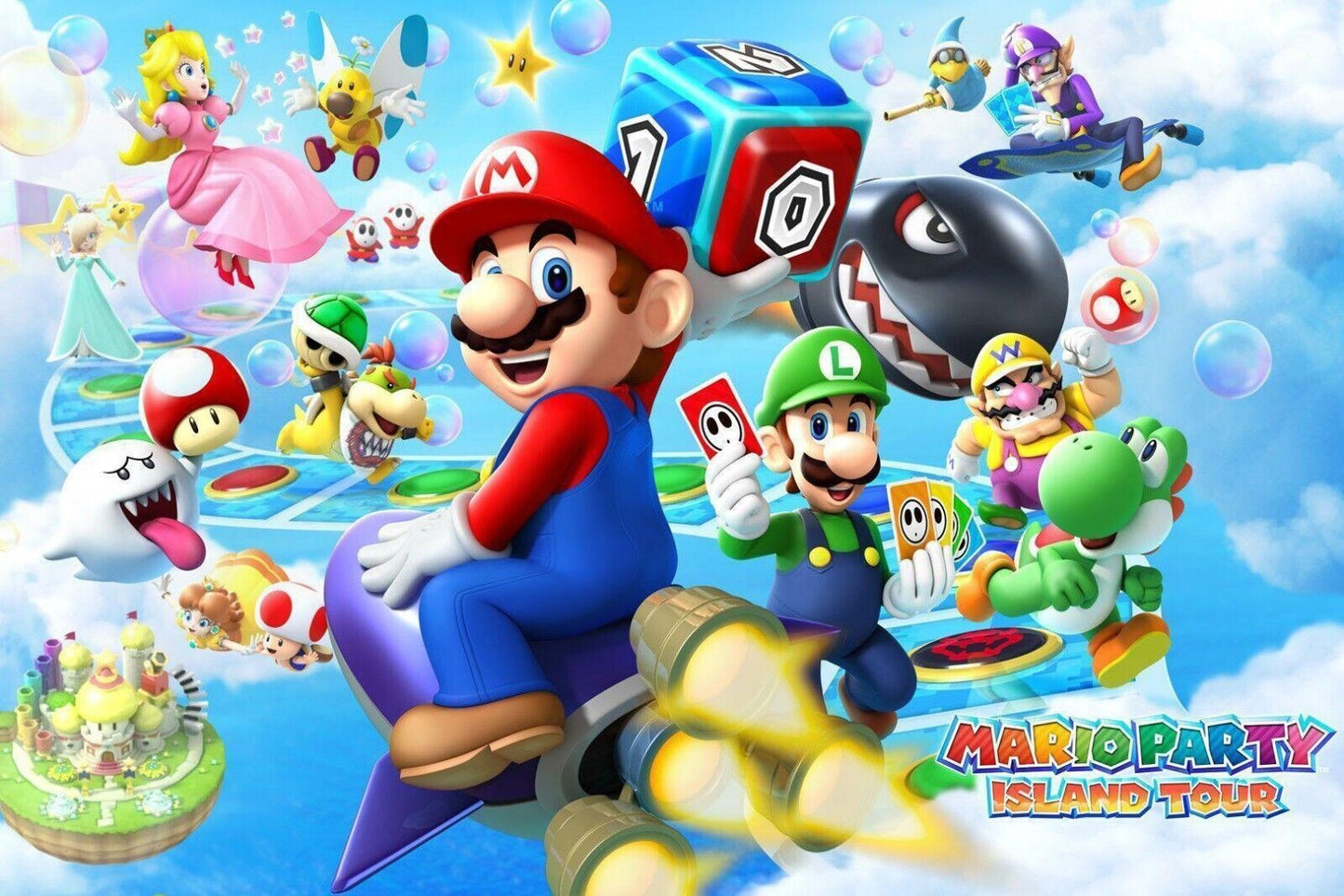 Mario Party Video Game Poster Nintendo Gamer Wall Art - xonomax