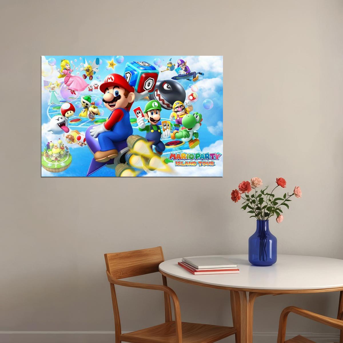Mario Party Video Game Poster Nintendo Gamer Wall Art - xonomax