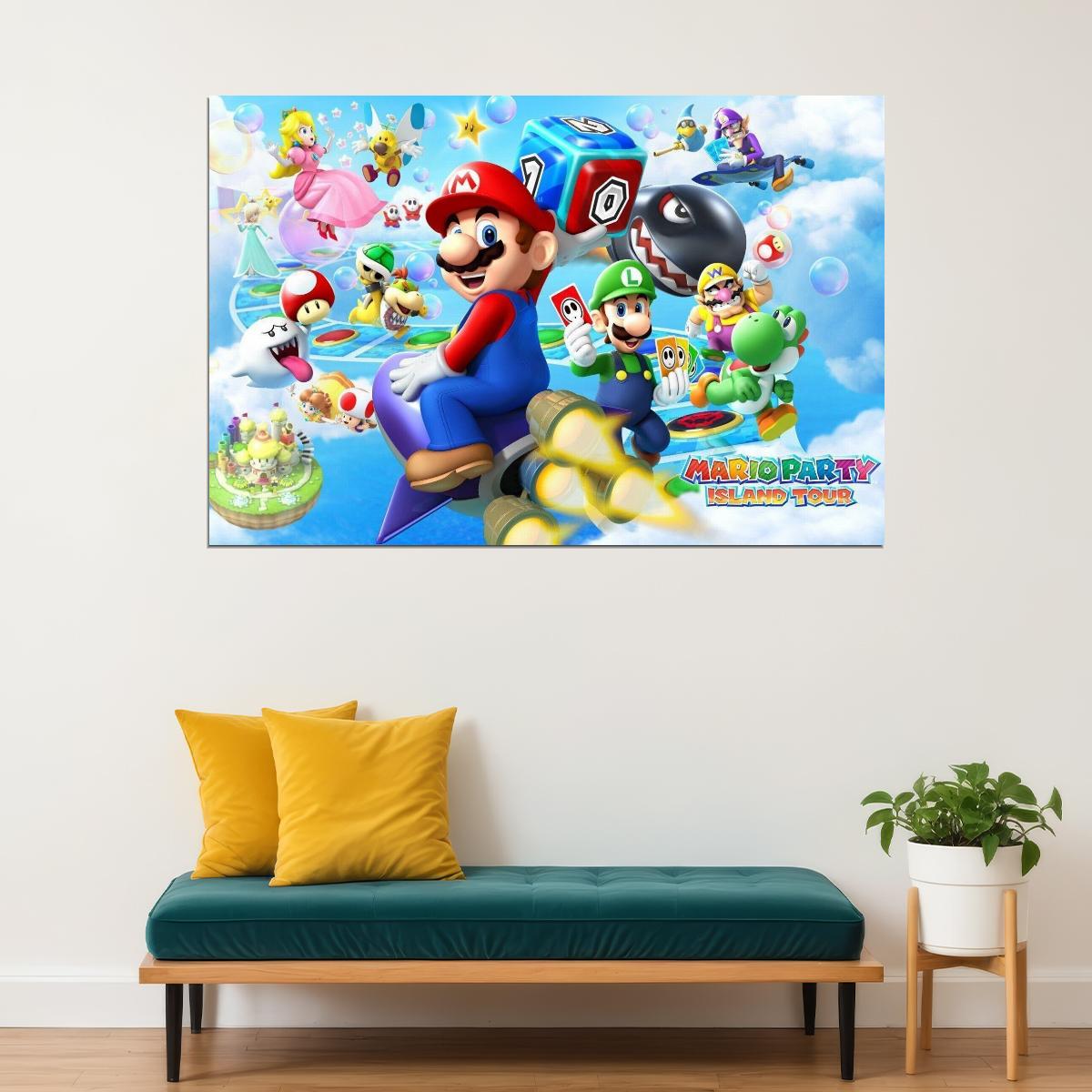 Mario Party Video Game Poster Nintendo Gamer Wall Art - xonomax