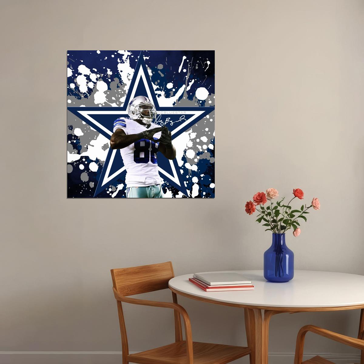 Dez Bryant Dallas Cowboys Football Poster Nfl Star Wall Art Sports Print