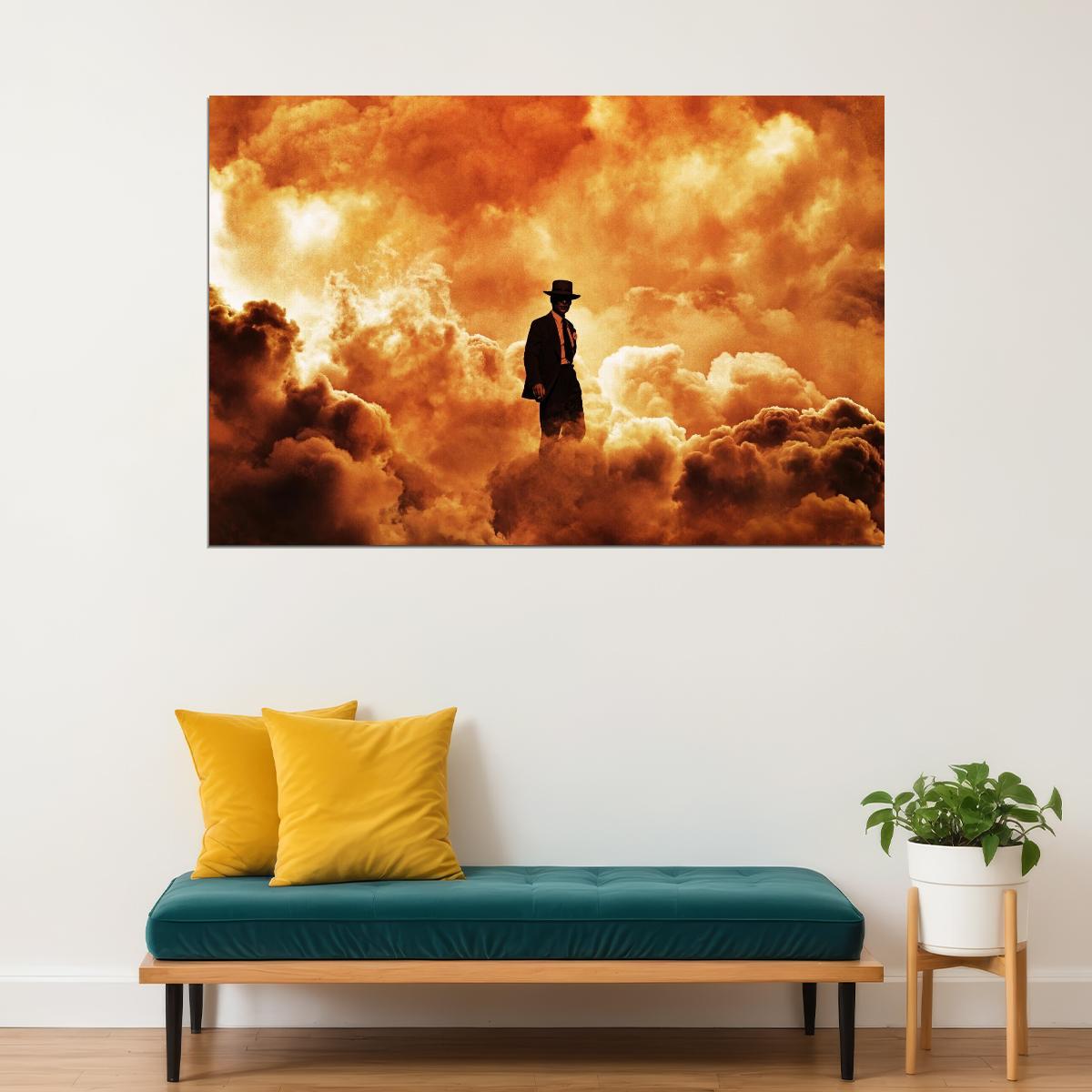 Oppenheimer 2023 Oskar Movie Poster Historical Drama Film Wall Art - xonomax