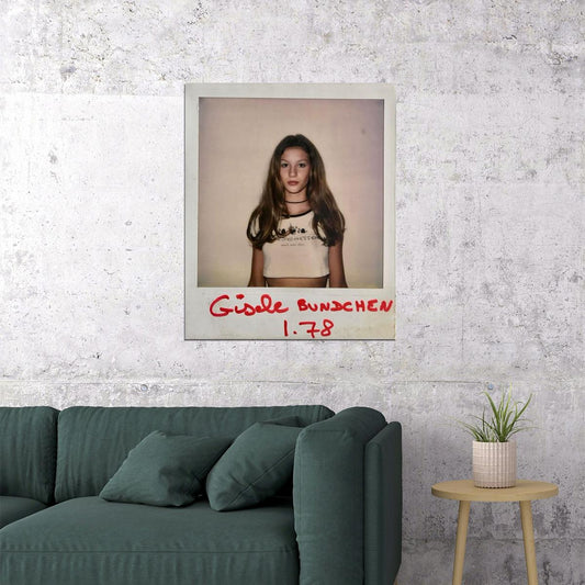 Super Model Gisele Bündchen Fashion Poster Iconic Supermodel Wall Art - xonomax