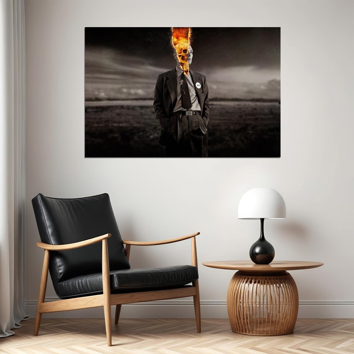 Oppenheimer 2023 Oskar Movie Poster Historical Drama Film Wall Art - xonomax