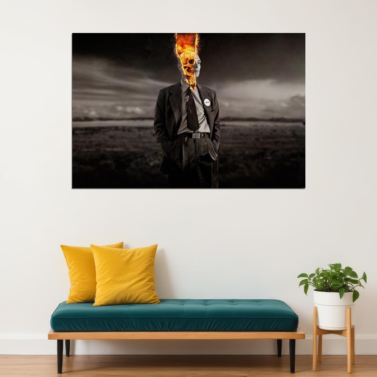 Oppenheimer 2023 Oskar Movie Poster Historical Drama Film Wall Art - xonomax