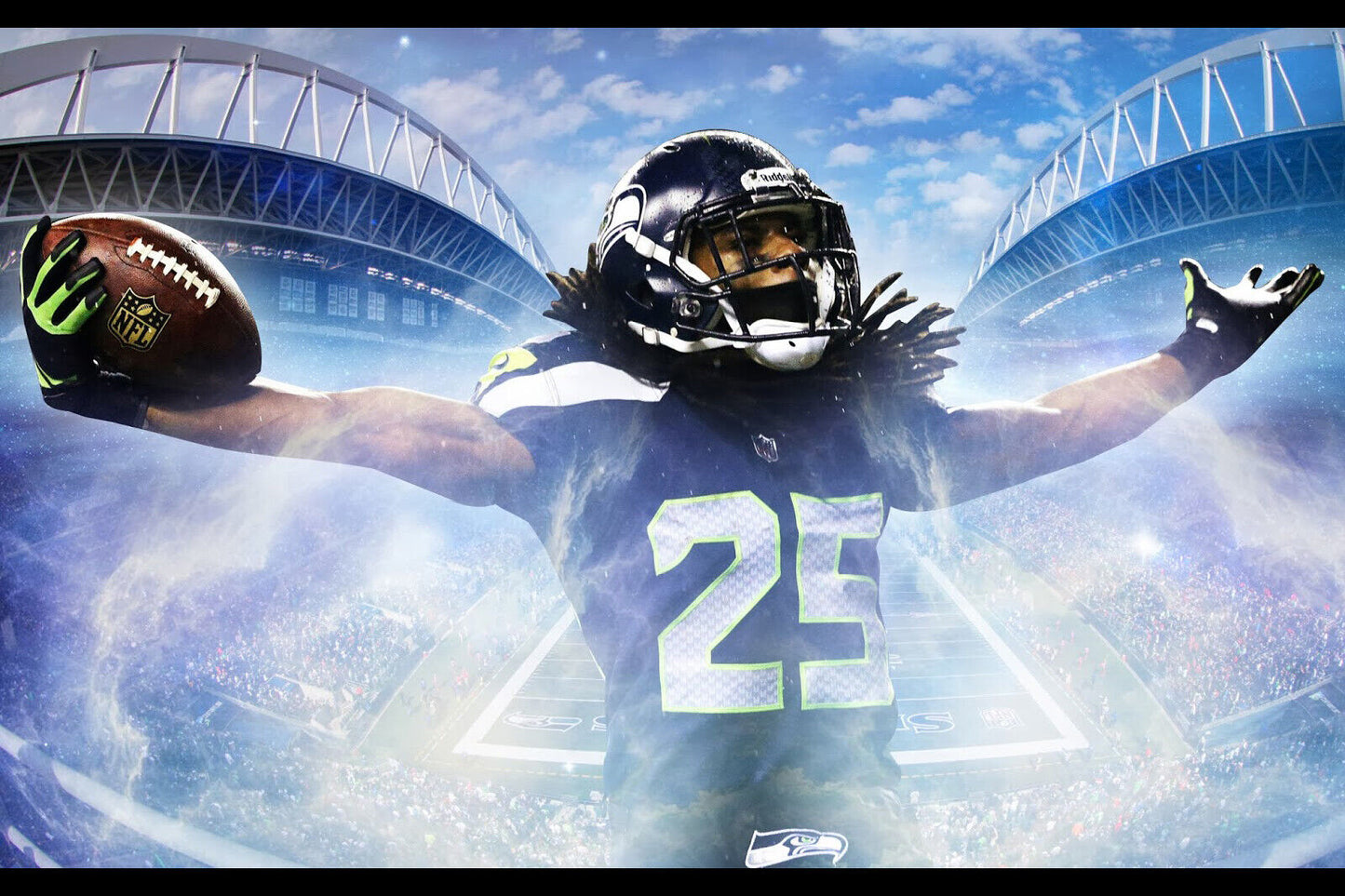 Seattle Seahawks Richard Sherman Nfl Poster Famous Cornerback Motivational Sports Print - xonomax