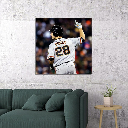 Buster Posey Baseball Poster Mlb Player Wall Art San Francisco Giants Sports Print - xonomax