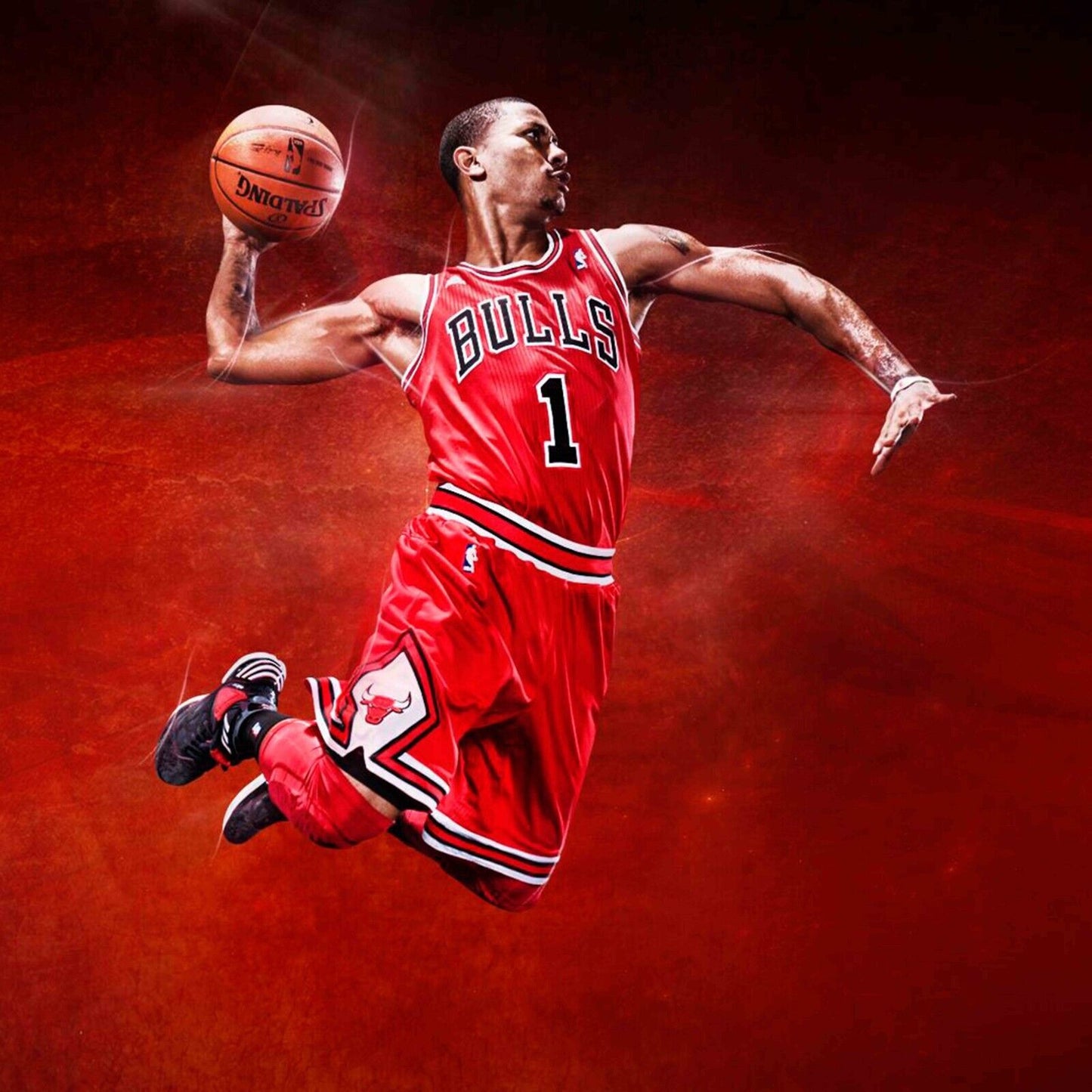 Derrick Rose Chicago Bulls Poster Nba Player Wall Art Sports Print - xonomax