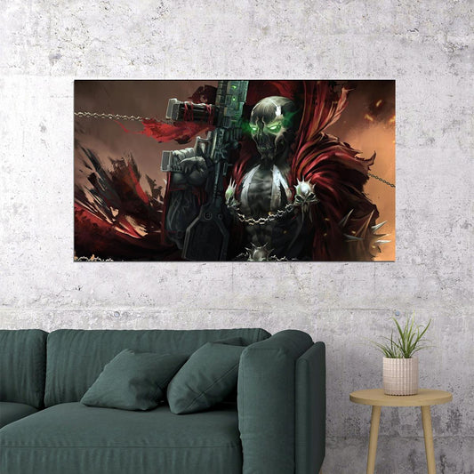 Spawn Comic Book Poster Iconic Antihero Print - xonomax