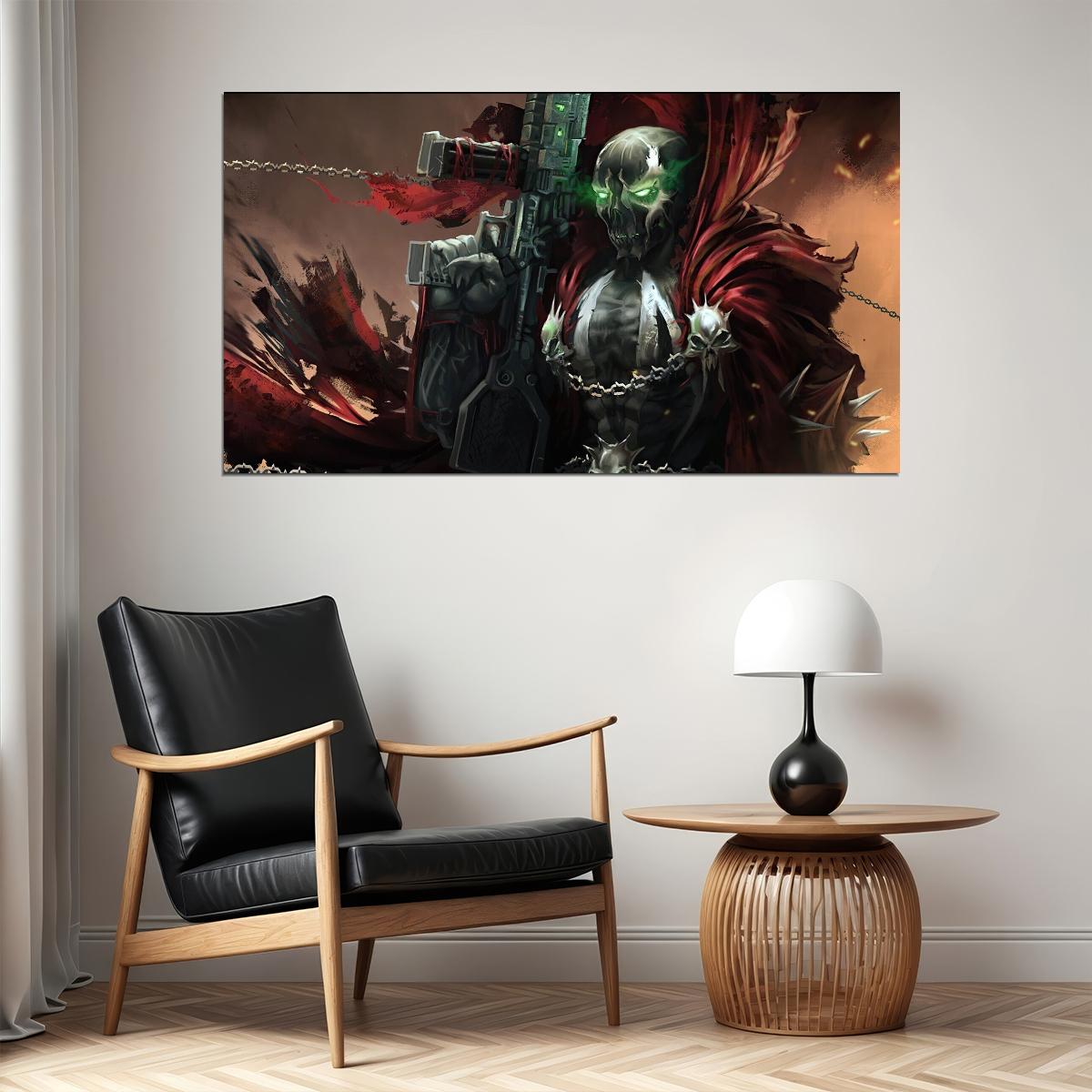 Spawn Comic Book Poster Iconic Antihero Print - xonomax