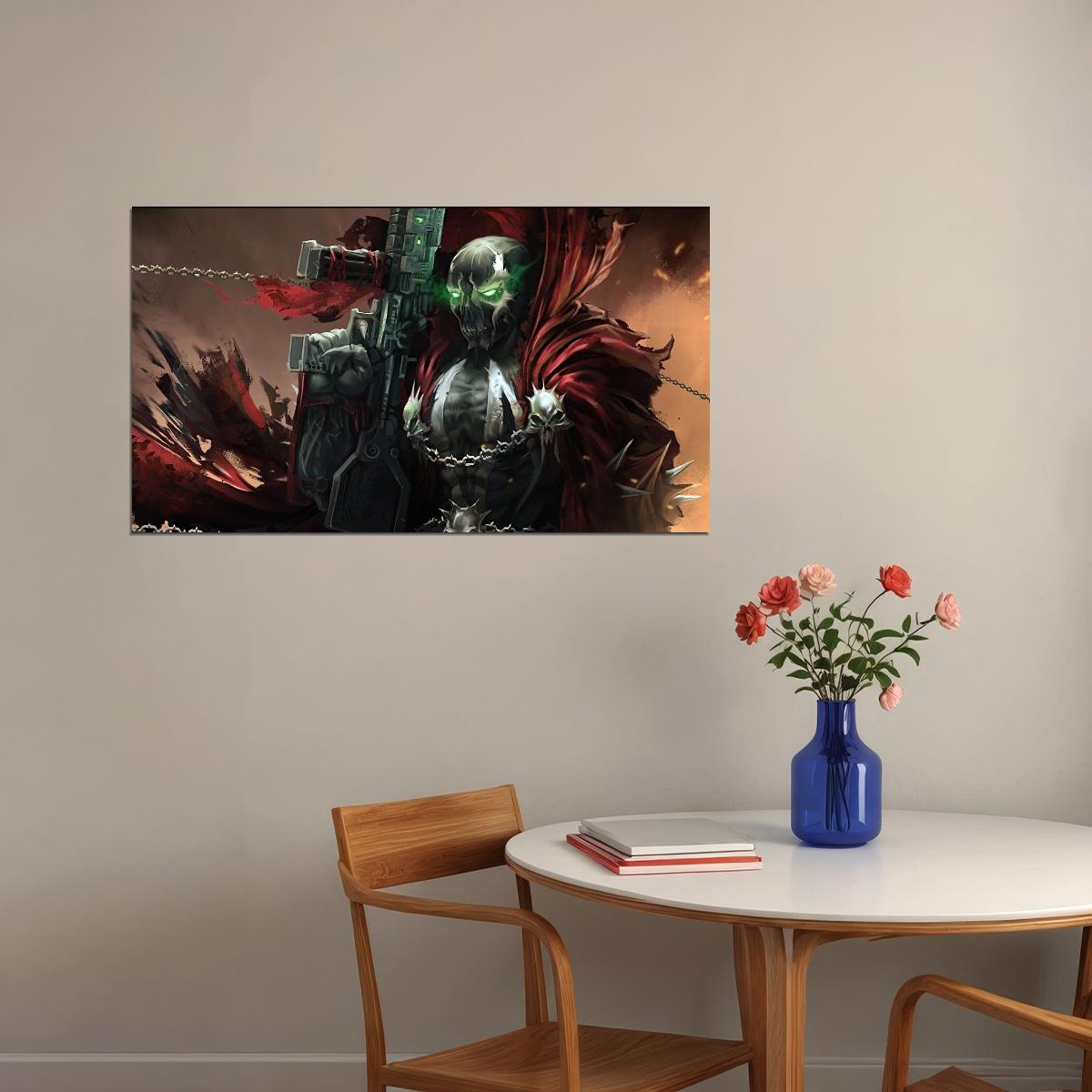 Spawn Comic Book Poster Iconic Antihero Print - xonomax