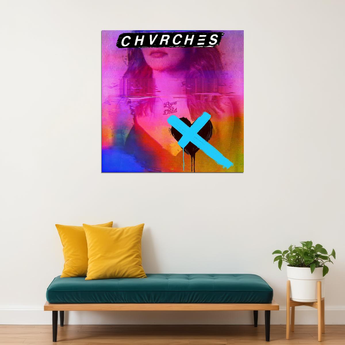 Chvrches Album Cover Art Synth-pop Music Poster Band Music Print - xonomax