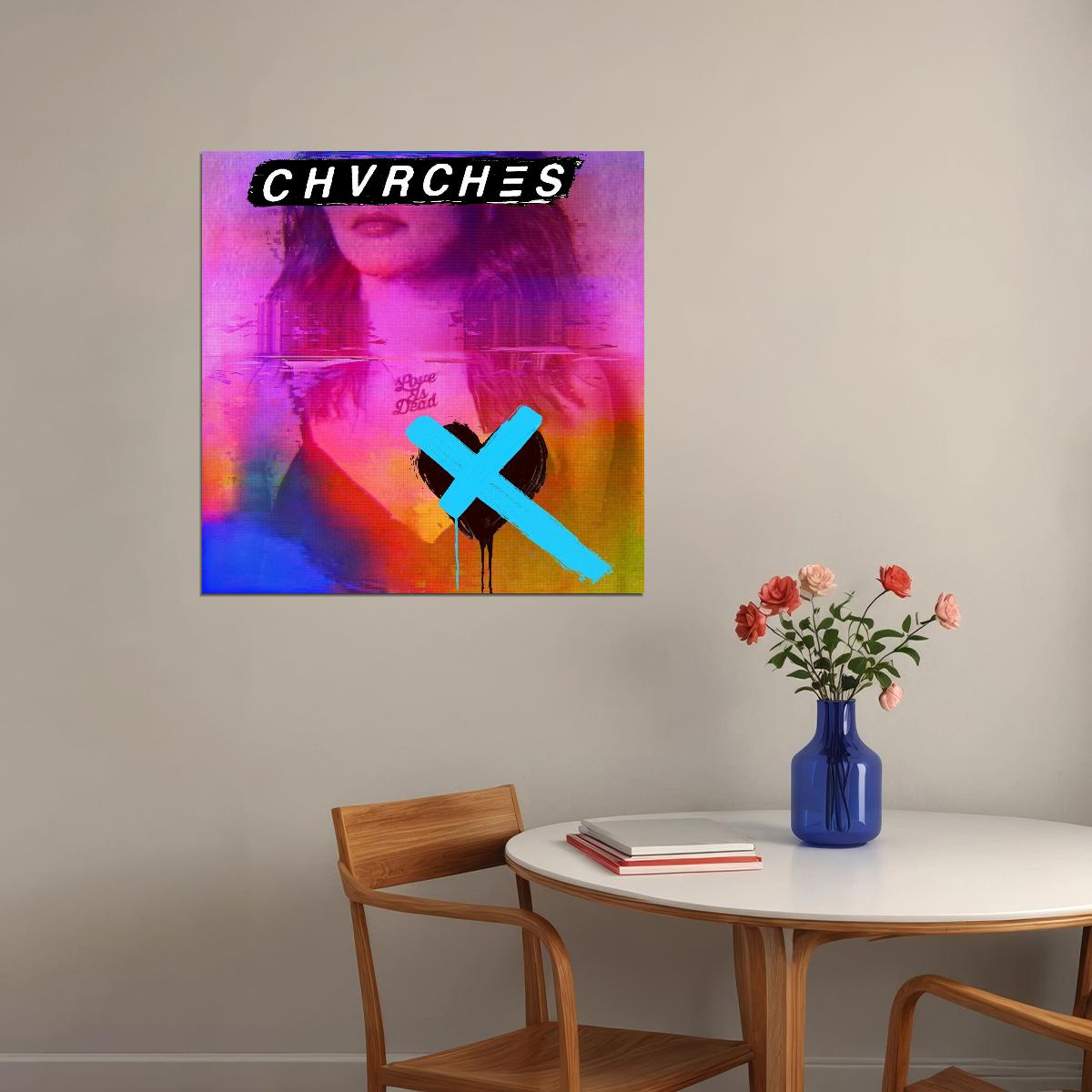 Chvrches Album Cover Art Synth-pop Music Poster Band Music Print - xonomax