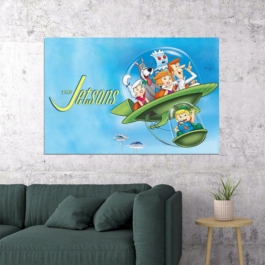 The Jetsons Tv Show Kids Print Iconic Animated Sci-fi Art Print - xonomax