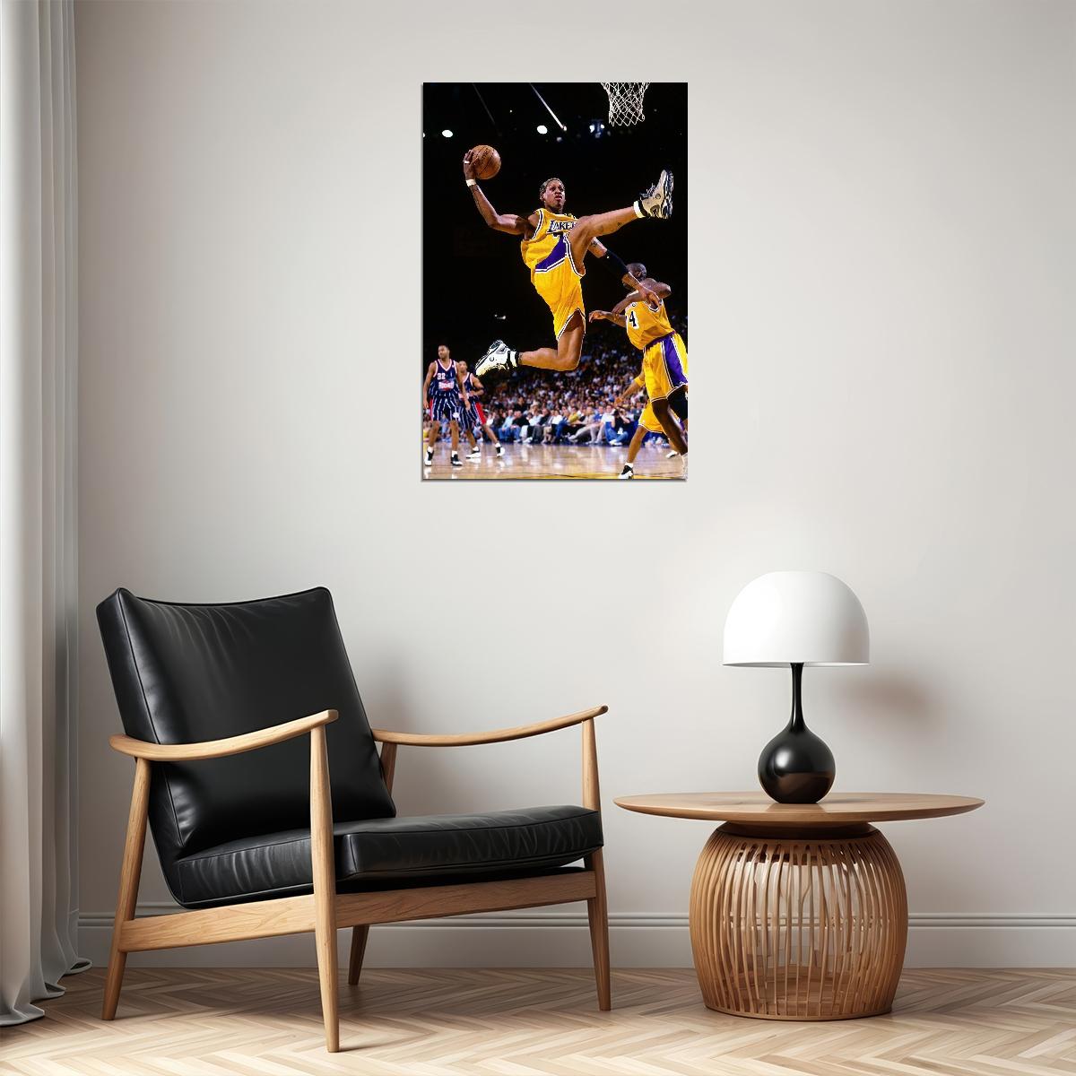 Dennis Rodman Basketball Poster Nba Legend Wall Art Chicago Bulls Sports Print - xonomax