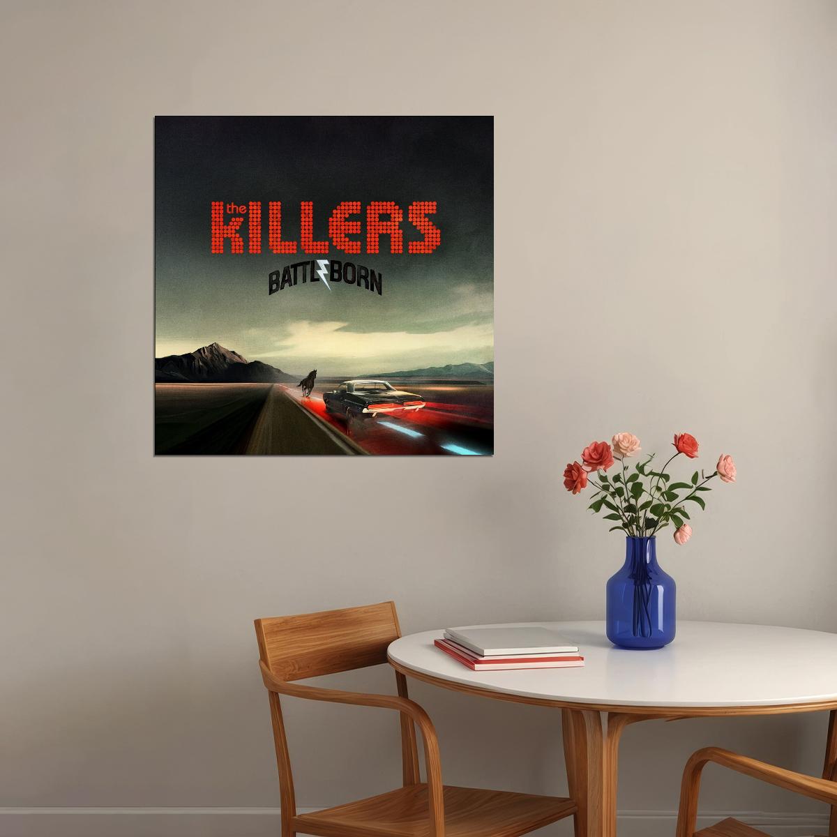 The Killers Battle Born Album Cover Art Music Poster Iconic Rock Band Print - xonomax