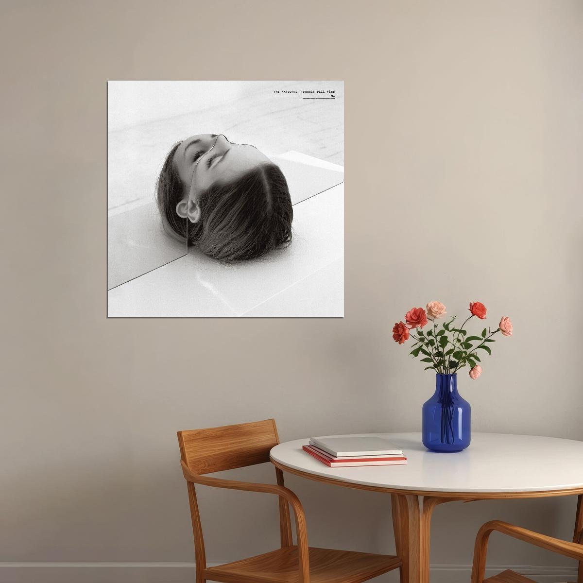 The National Trouble Will Find Me Album Cover Art Music Poster Iconic Indie Rock Band Print - xonomax