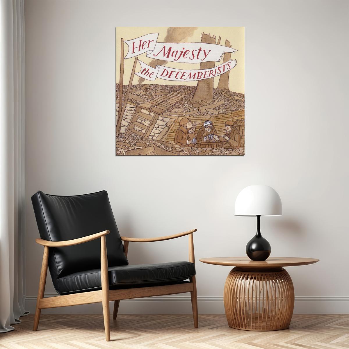 The Decemberists Her Majesty The Decemberists Cover Art Music Poster Iconic Indie Rock Band Print - xonomax