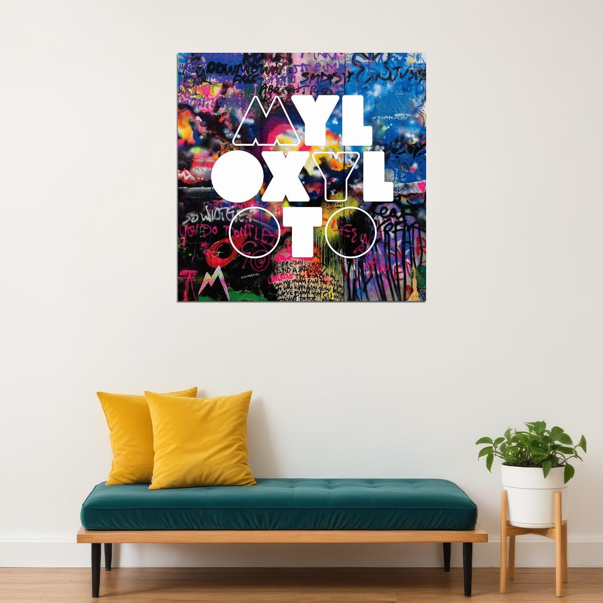 Coldplay Album Cover Art Alternative Rock Music Poster Band Music Print - xonomax