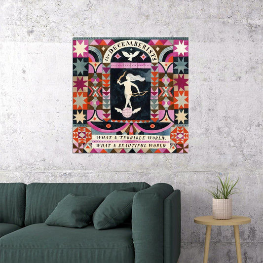 The Decemberists What A Terrible World Cover Art Music Poster Iconic Indie Rock Band Print - xonomax