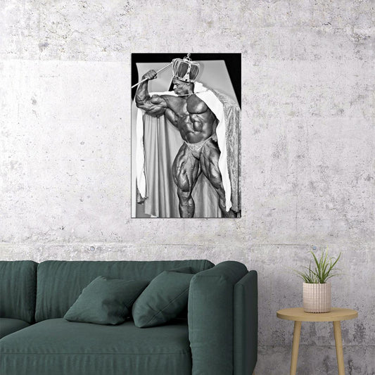 Ronnie Coleman Bodybuilding Poster Legendary Athlete Motivational Sports Print - xonomax