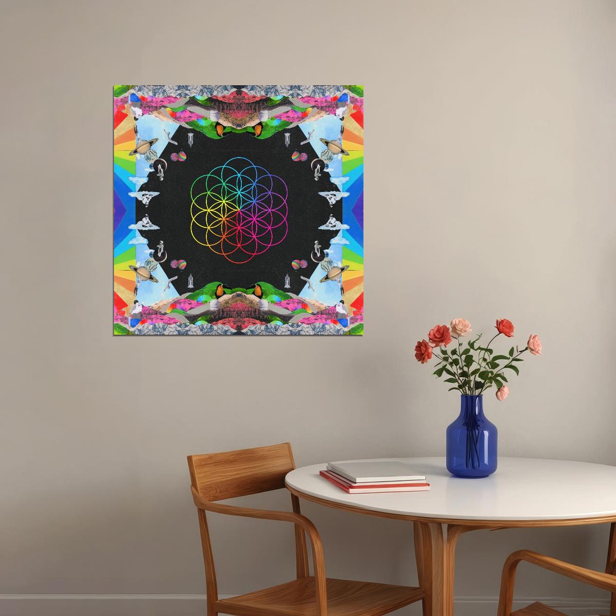 Coldplay Album Cover Art Alternative Rock Music Poster Band Music Print - xonomax