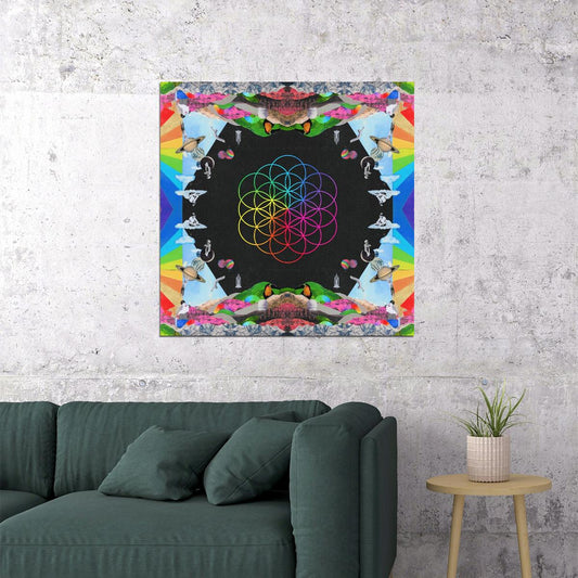 Coldplay Album Cover Art Alternative Rock Music Poster Band Music Print - xonomax