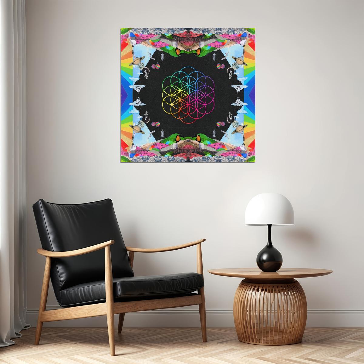 Coldplay Album Cover Art Alternative Rock Music Poster Band Music Print - xonomax