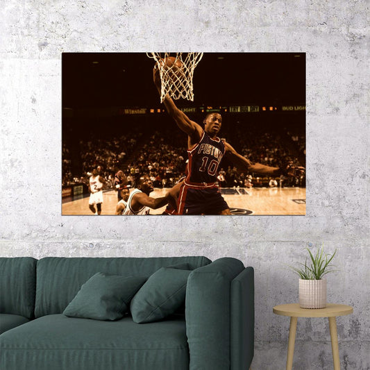 Dennis Rodman Basketball Poster Nba Legend Wall Art Chicago Bulls Sports Print - xonomax