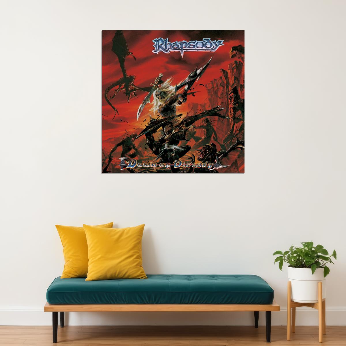 Rhapsody Album Cover Art Symphonic Metal Music Poster Famous Band Wall Print - xonomax