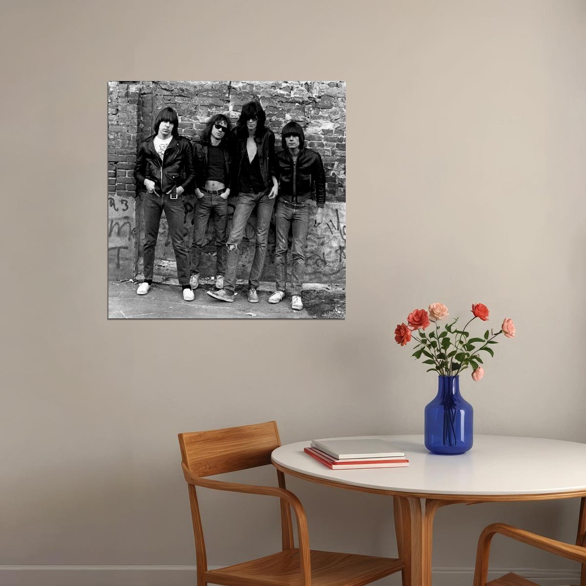 Ramones Music Poster Punk Rock Band Wall Print - xonomax