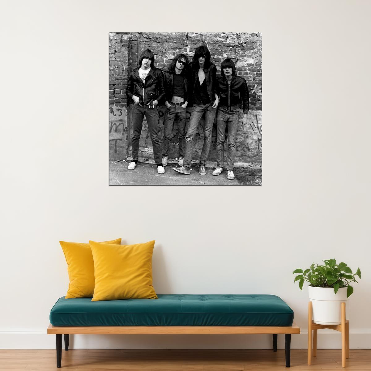 Ramones Music Poster Punk Rock Band Wall Print - xonomax