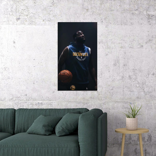 Draymond Green Basketball Poster Nba Player Wall Art Golden State Warriors Print - xonomax