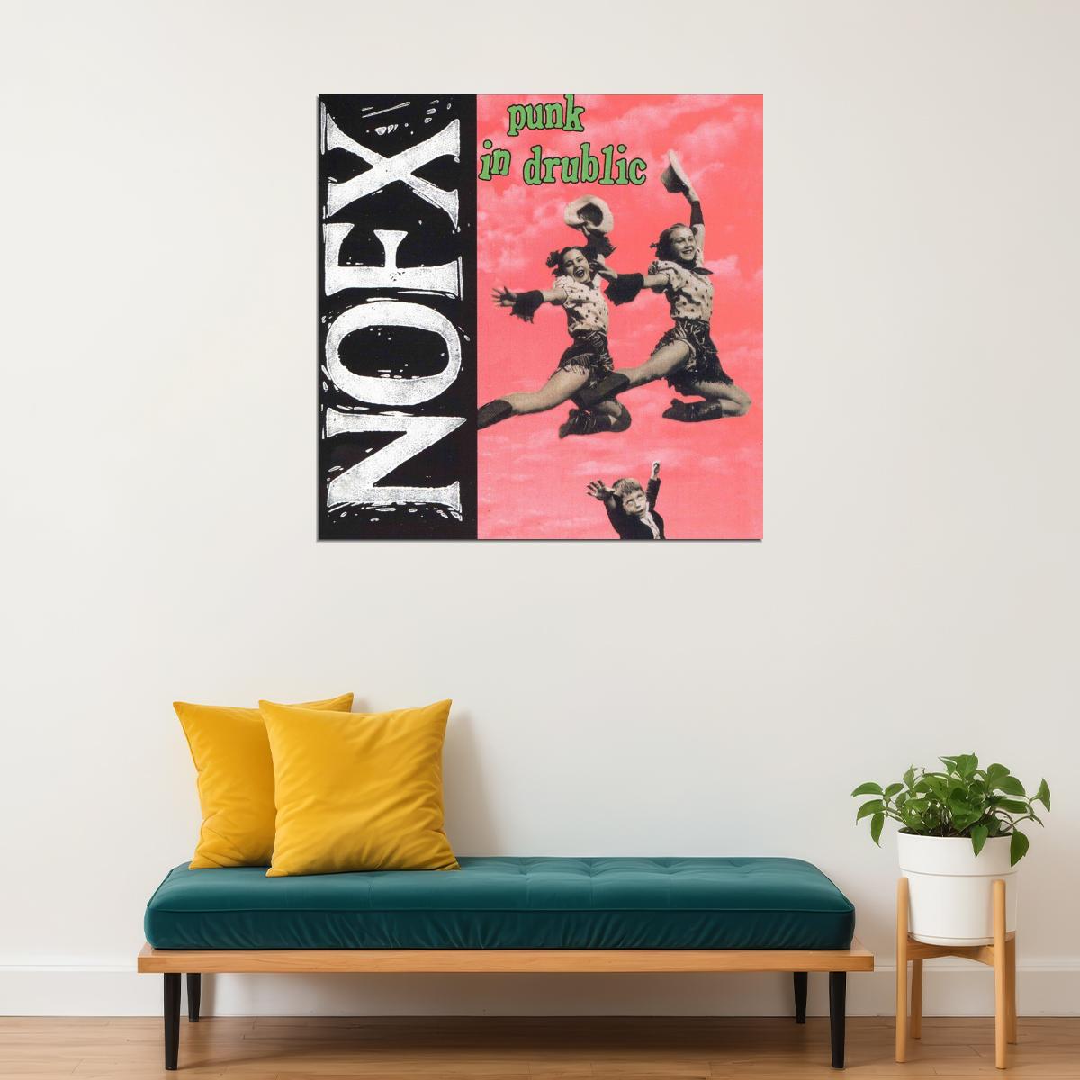Nofx Punk In Drublic Album Cover Art Punk Rock Music Poster Wall Print - xonomax