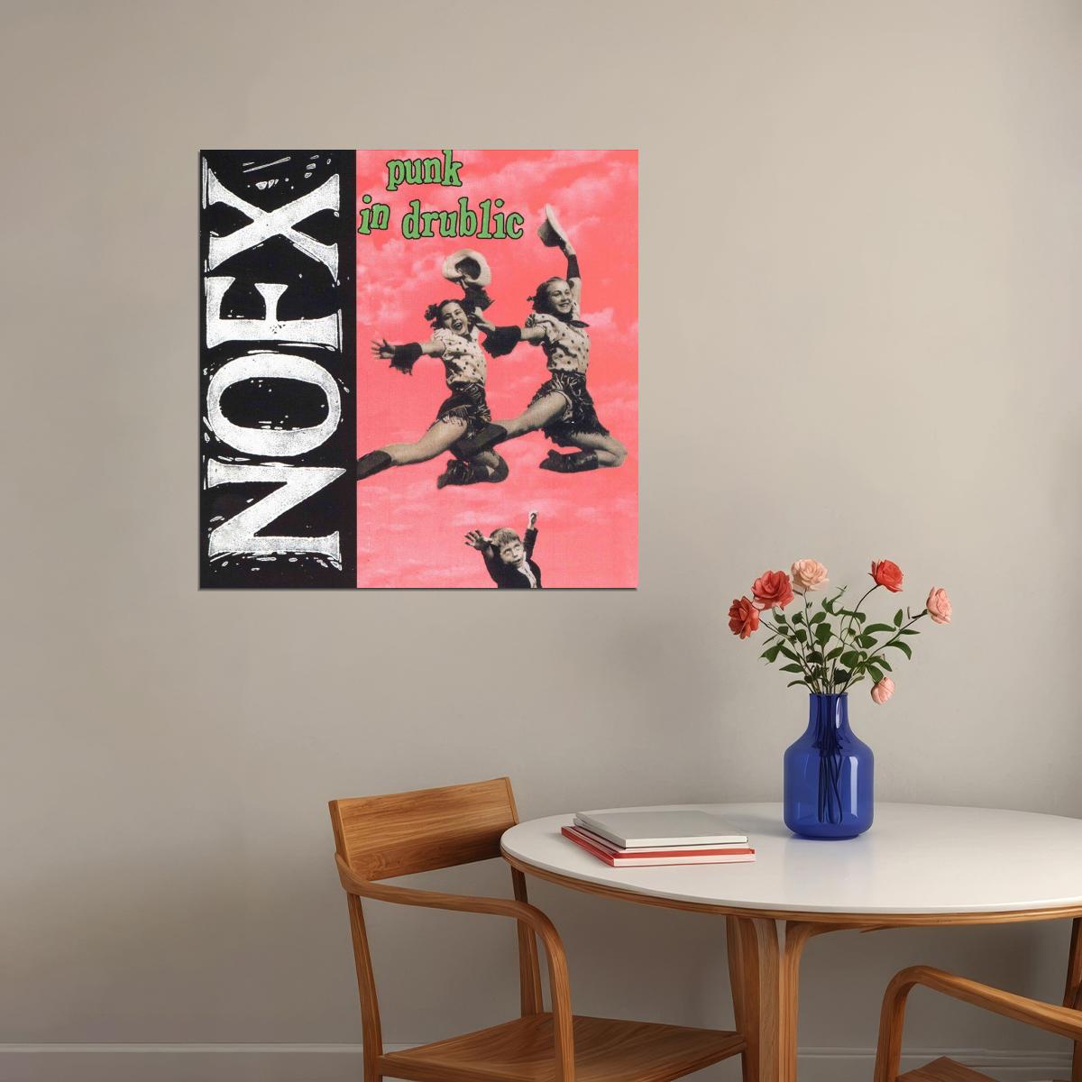 Nofx Punk In Drublic Album Cover Art Punk Rock Music Poster Wall Print - xonomax
