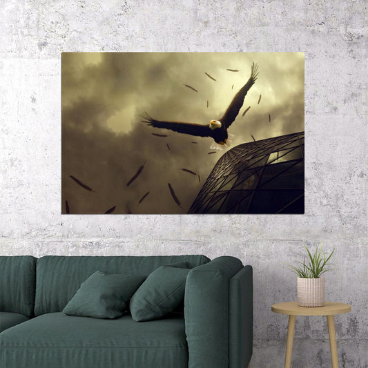 American Bald Eagle Poster National Bird Wall Art Wildlife Photography Print - xonomax