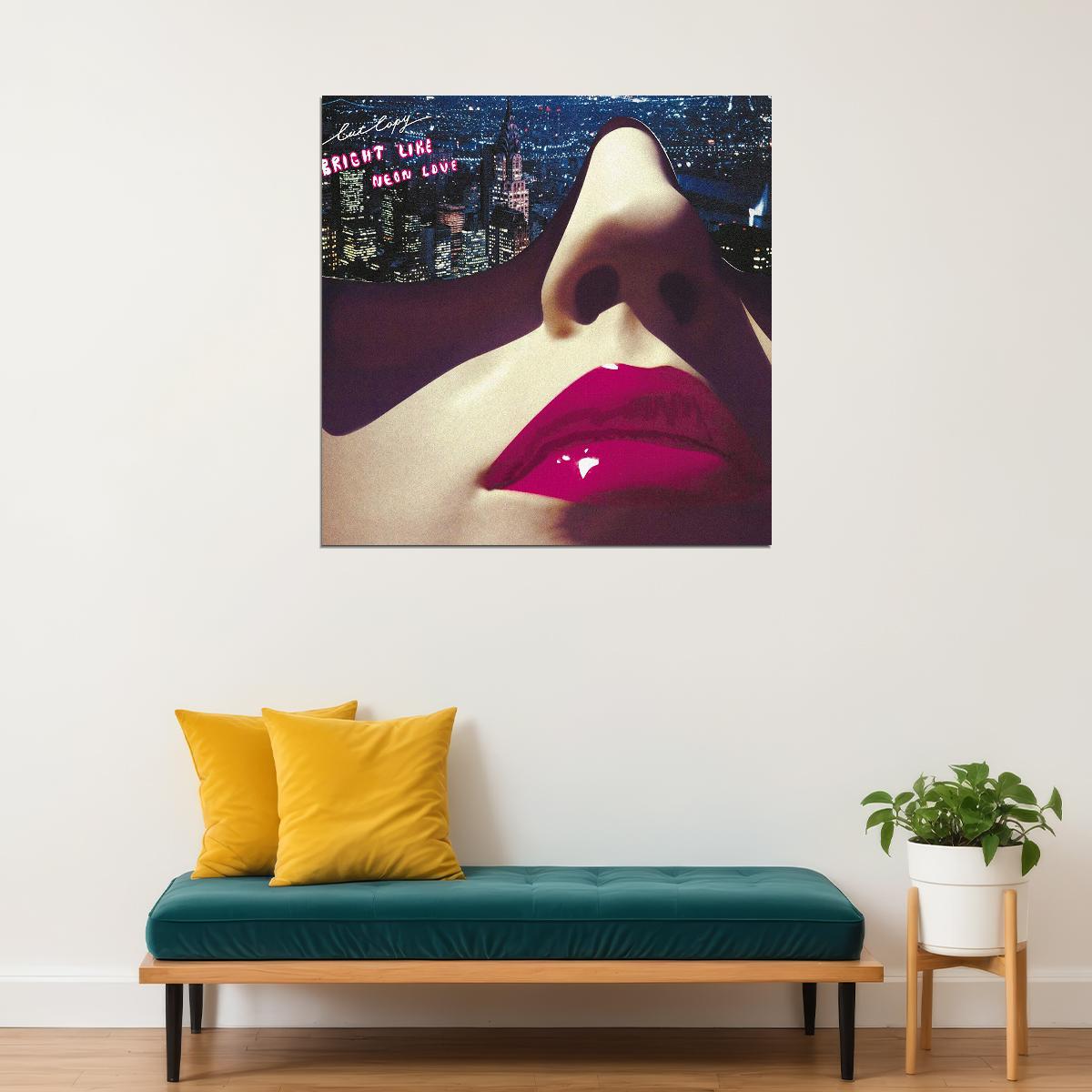 Cut Copy Bright Like Neon Love Album Cover Art Electronic Music Poster Band Music Print - xonomax