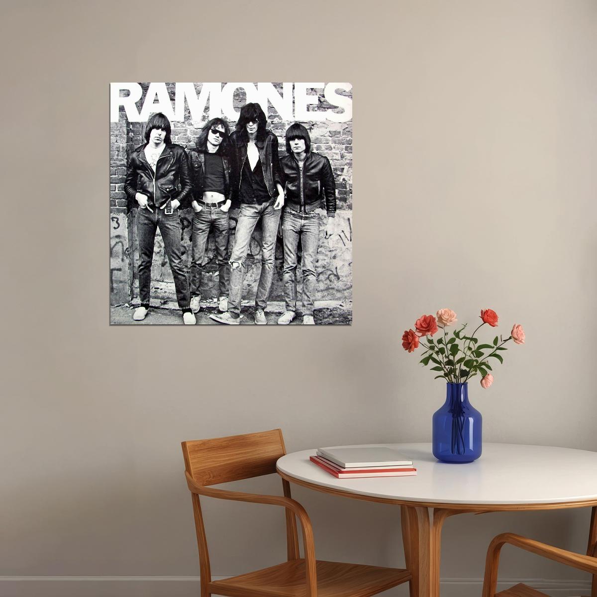 Ramones Music Poster Punk Rock Band Wall Print - xonomax