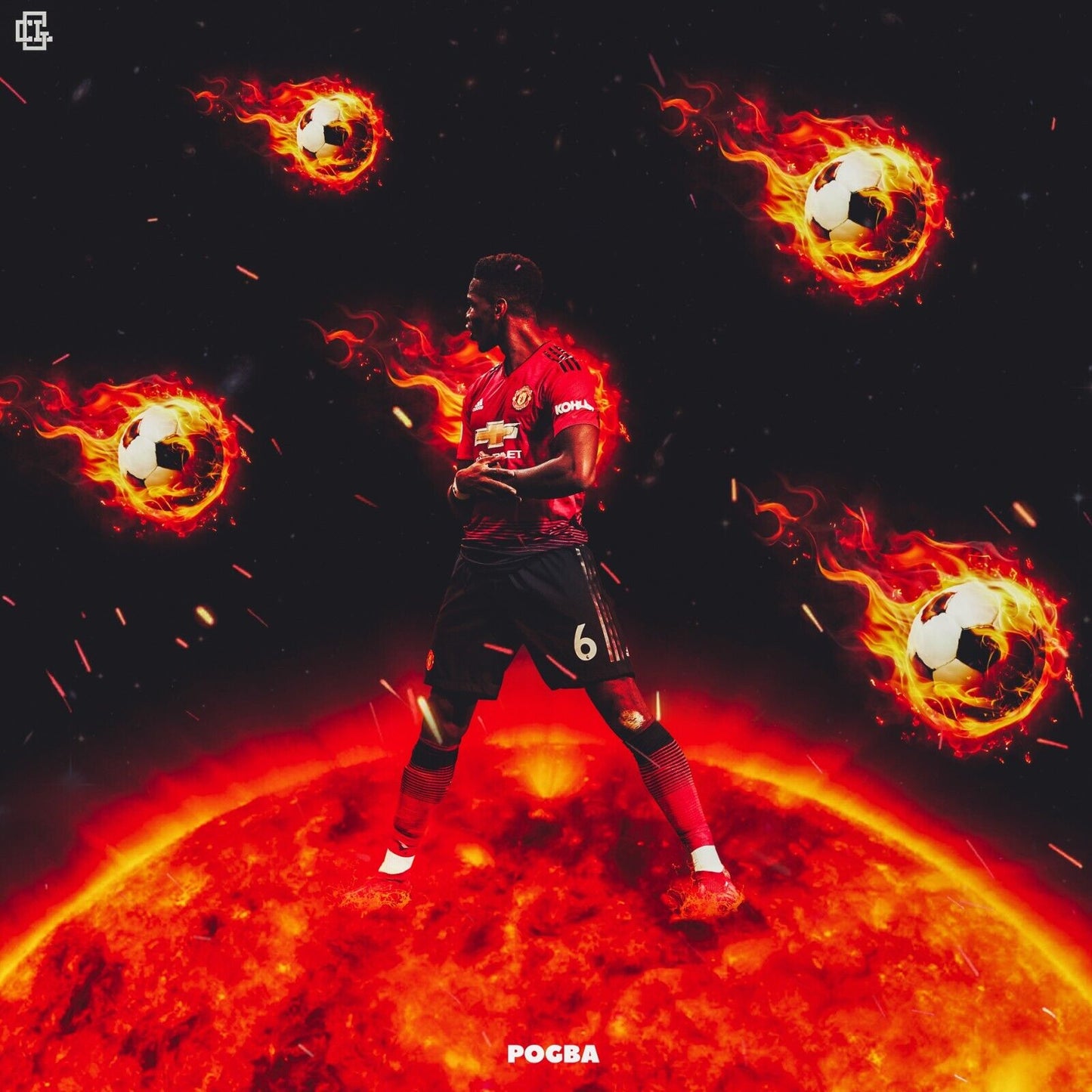 Paul Pogba Soccer Poster Famous Football Player Motivational Sports Print - xonomax