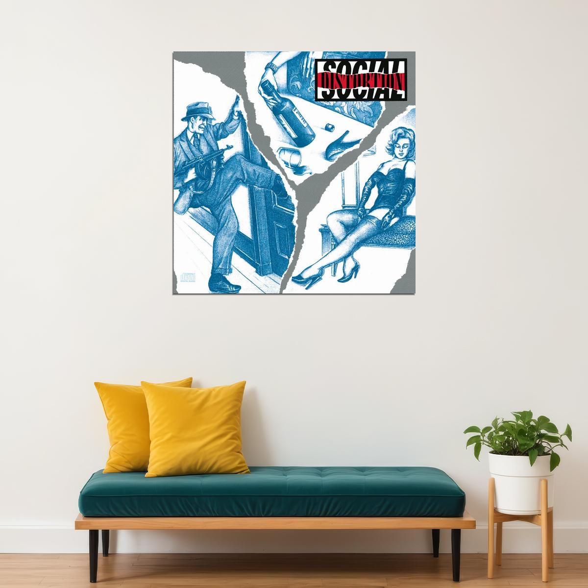 Social Distortion Album Cover Art Music Poster Punk Band Wall Print - xonomax