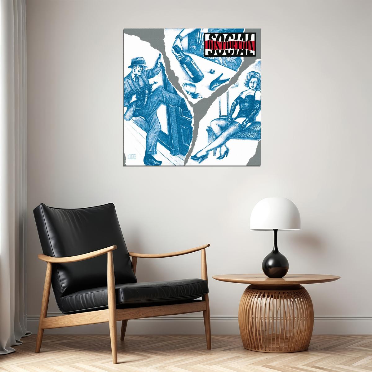 Social Distortion Album Cover Art Music Poster Punk Band Wall Print - xonomax