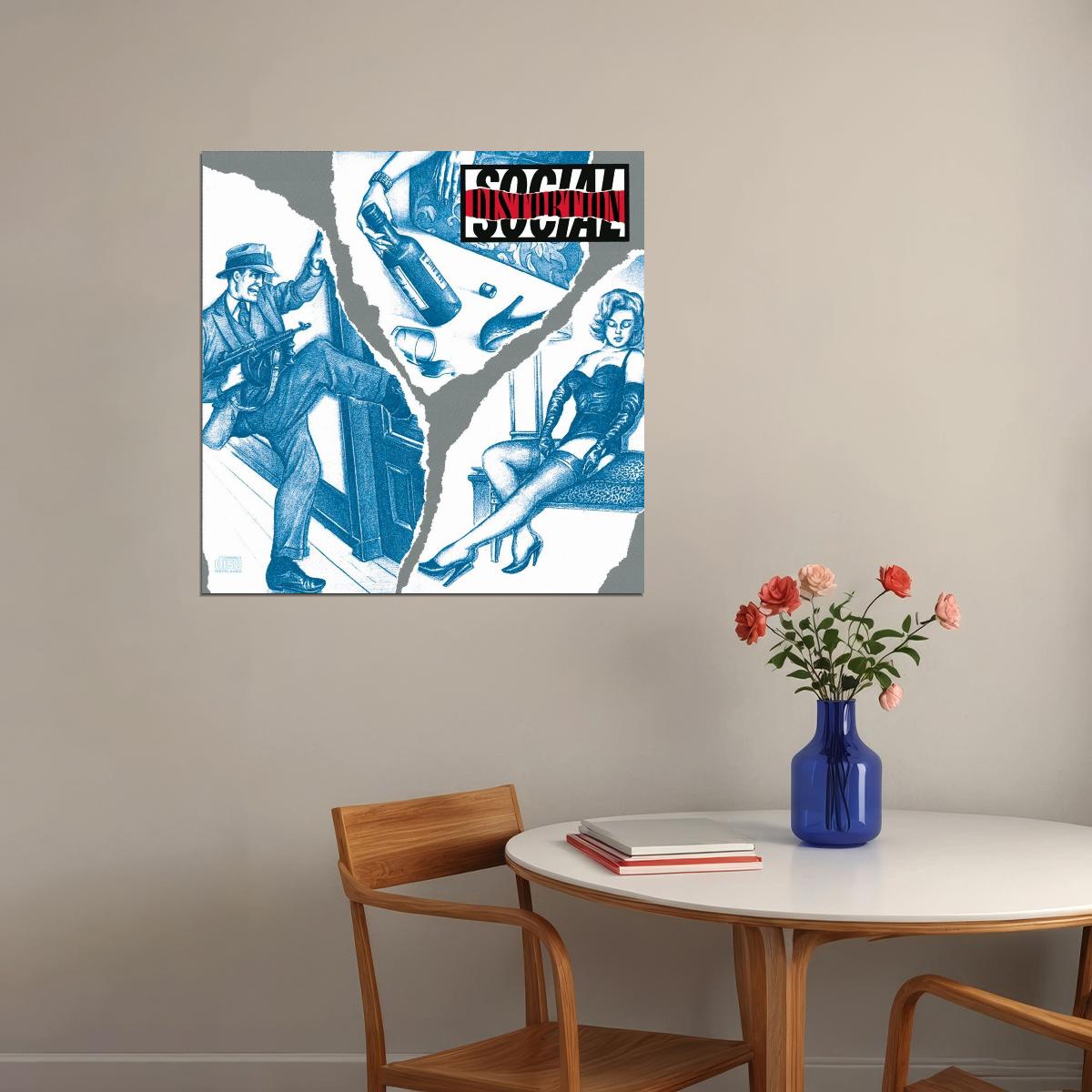 Social Distortion Album Cover Art Music Poster Punk Band Wall Print - xonomax