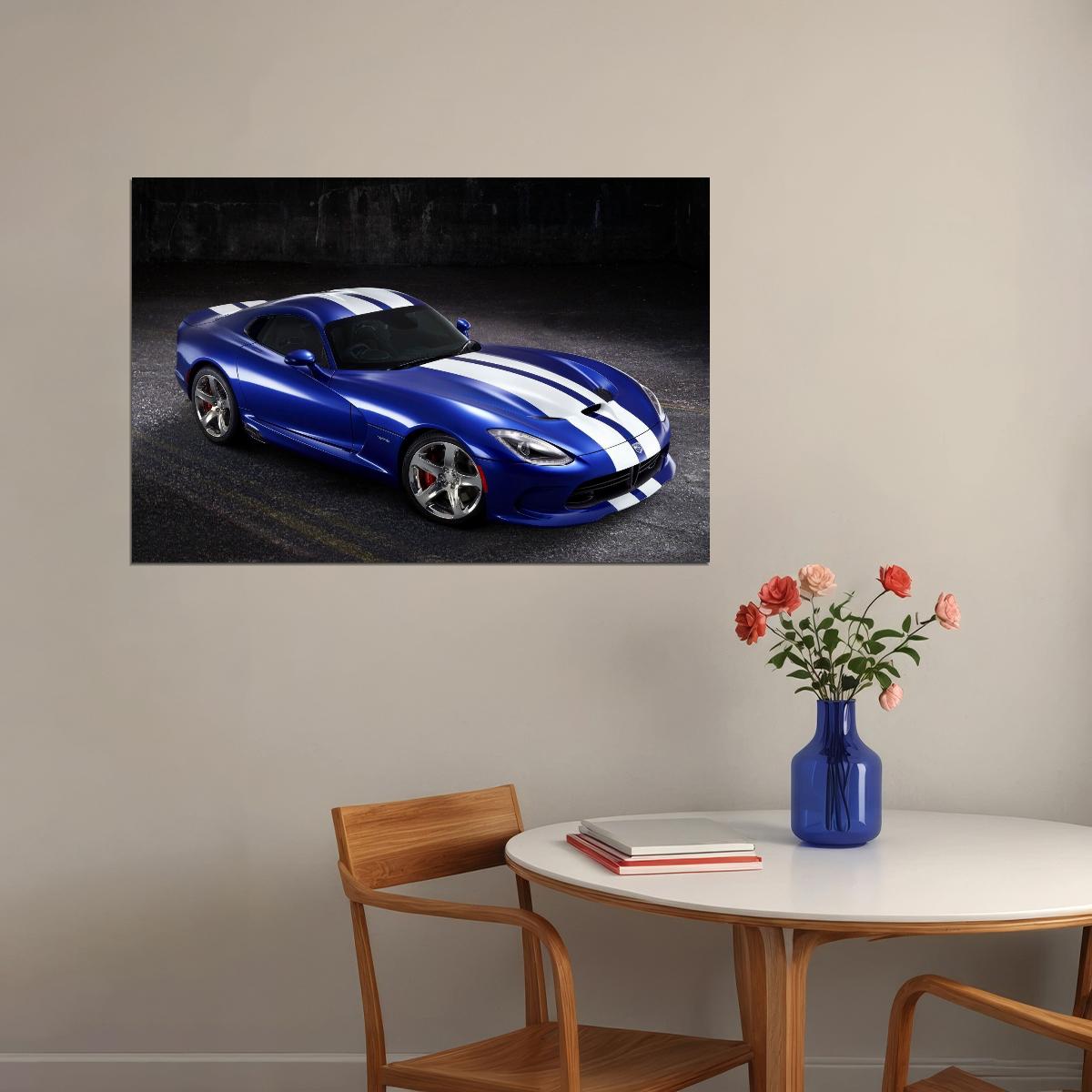 Dodge Viper Poster American Sports Car Wall Art Automotive Print