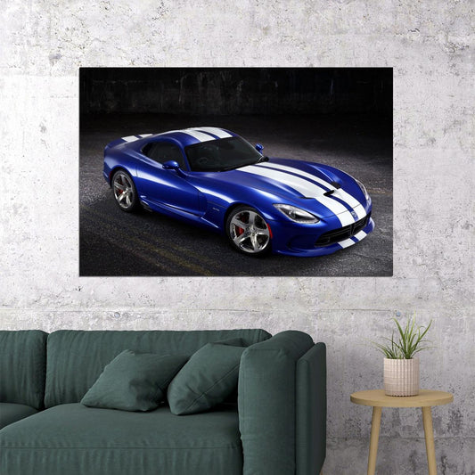 Dodge Viper Poster American Sports Car Wall Art Automotive Print - xonomax