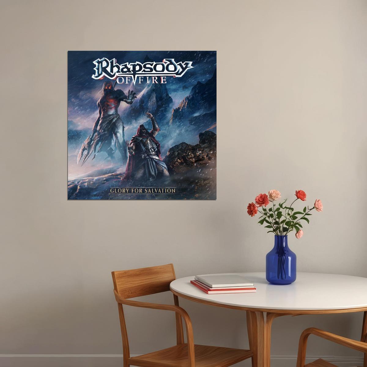 Rhapsody Album Cover Art Symphonic Metal Music Poster Famous Band Wall Print - xonomax