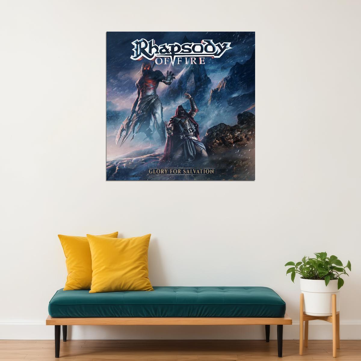 Rhapsody Album Cover Art Symphonic Metal Music Poster Famous Band Wall Print - xonomax