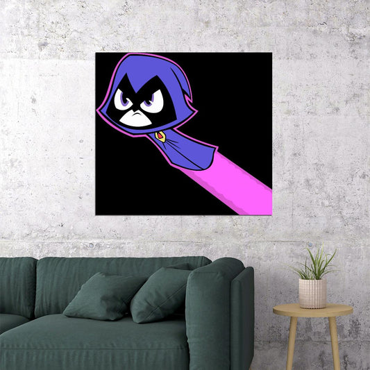 Teen Titans Raven Tv Show Movie Poster Iconic Animated Hero Wall Art - xonomax