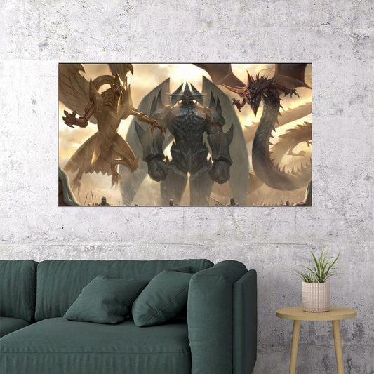 Yu-gi-oh! Obelisk The Tormentor Trading Card Game Poster - xonomax