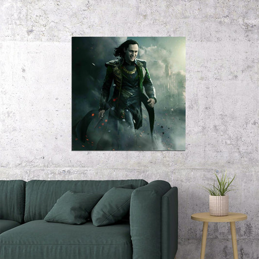 Asgard's Loki Poster Marvel Comics Supervillain Wall Art Comic Book And Movie Print - xonomax