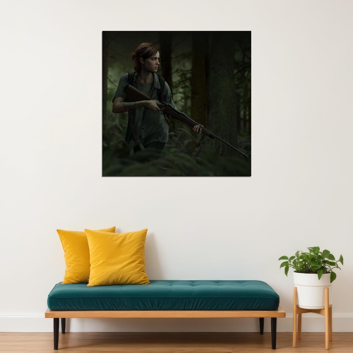 The Last Of Us Ellie Video Game Poster Iconic Post-apocalyptic Character Art Print - xonomax